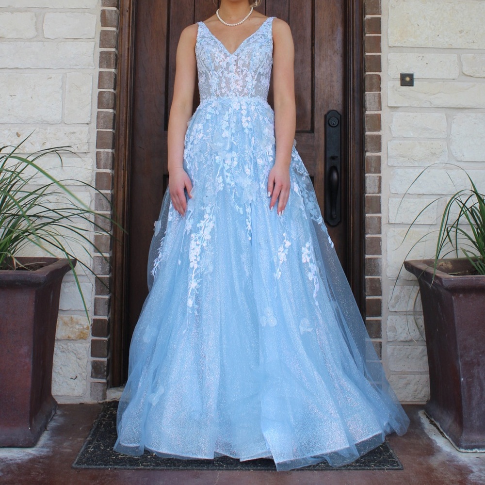 Elle Wilde 122007 Mon Cheri light blue ball gown dress